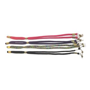 A group of six different colored bracelets.